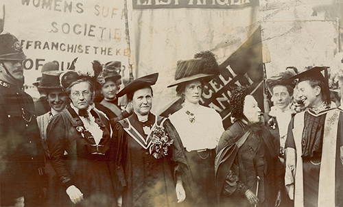 Frances Balfour, Millicent Fawcett, Emily Davies and others, c.1910